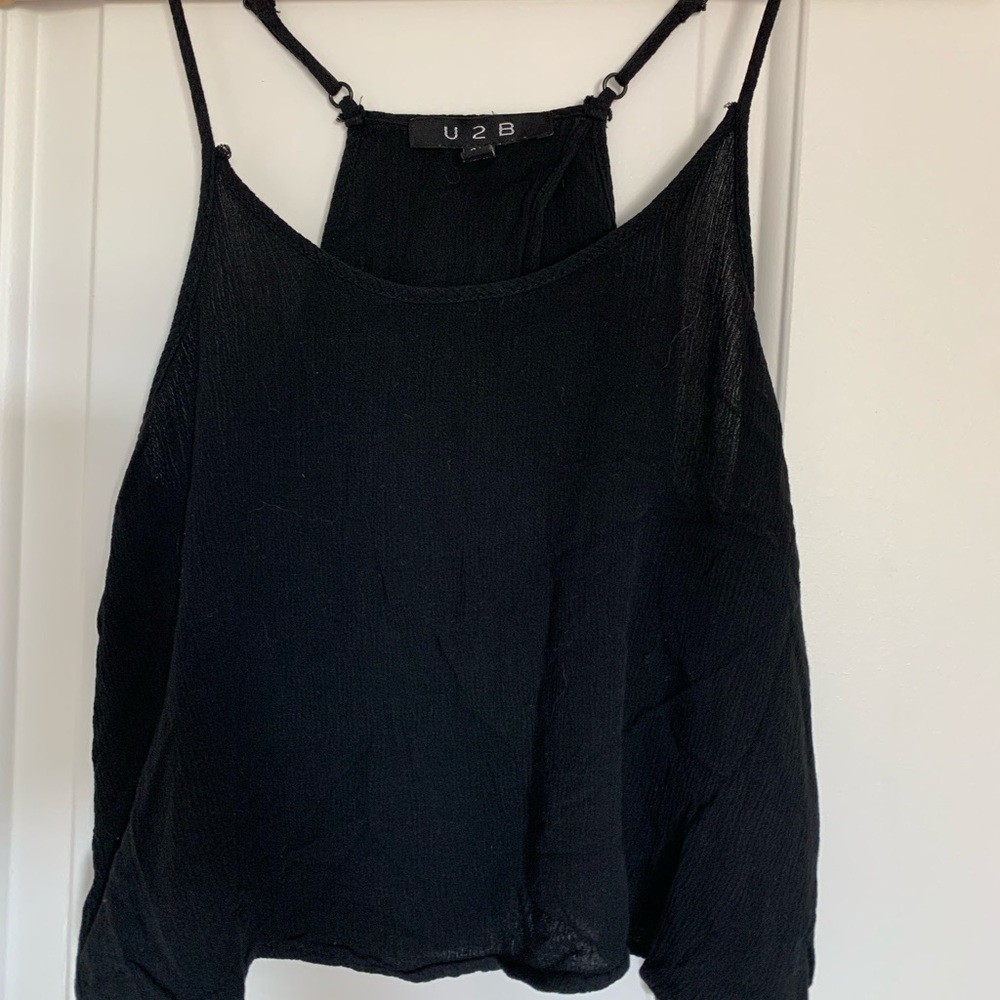 Split-back Cropped Cami